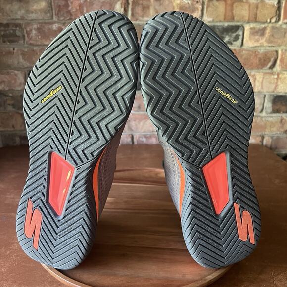 Skechers Viper Court Pro Pickleball Shoes Sneakers Gray Orange Men's 13 - Picture 16 of 16